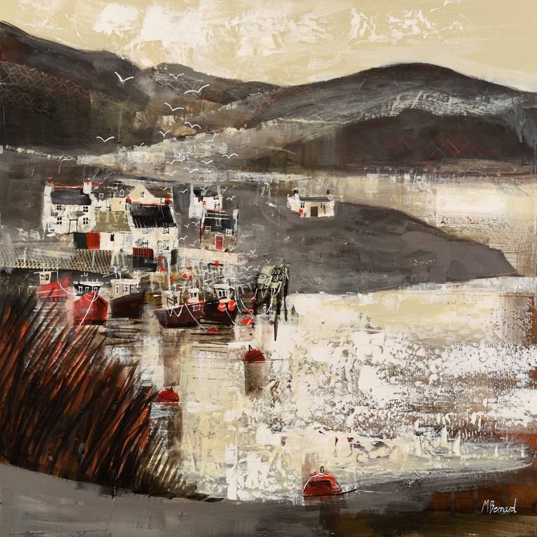'Highlands Coastal Hamlet - Kyleakin' by artist Mike Bernard